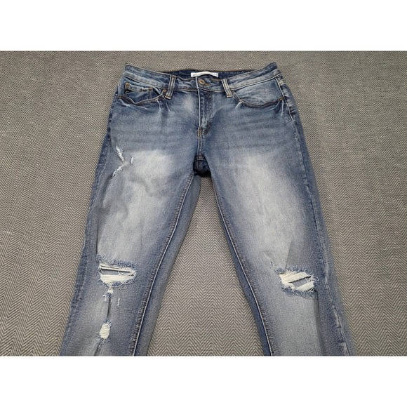 KanCan Jeans Women Size 26 Distressed Medium Wash Skinny Fit Denim‎ - Picture 3 of 9